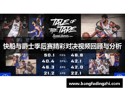快船与爵士季后赛精彩对决视频回顾与分析